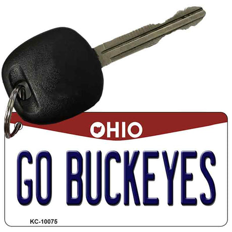 Go Buckeyes Ohio State License Plate Tag Key Chain KC-10075