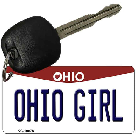 Ohio Girl Ohio State License Plate Tag Key Chain KC-10076