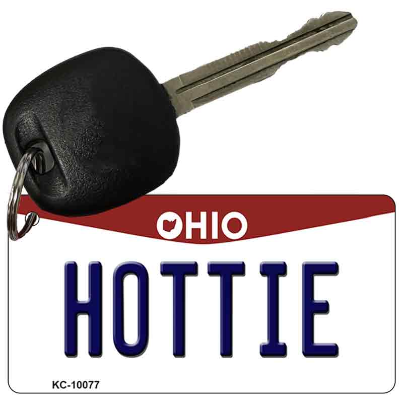 Hottie Ohio State License Plate Tag Key Chain KC-10077