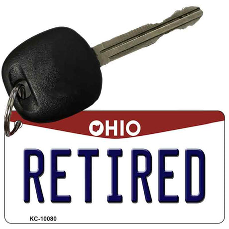 Retired Ohio State License Plate Tag Key Chain KC-10080