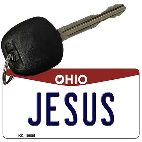 Jesus Ohio State License Plate Tag Key Chain KC-10085