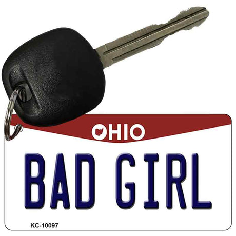 Bad Girl Ohio State License Plate Tag Key Chain KC-10097