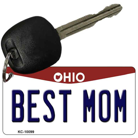 Best Mom Ohio State License Plate Tag Key Chain KC-10099