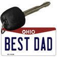 Best Dad Ohio State License Plate Tag Key Chain KC-10100