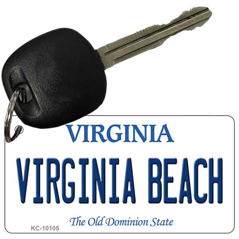 Virginia Beach Virginia State License Plate Tag Novelty Key Chain KC-10105