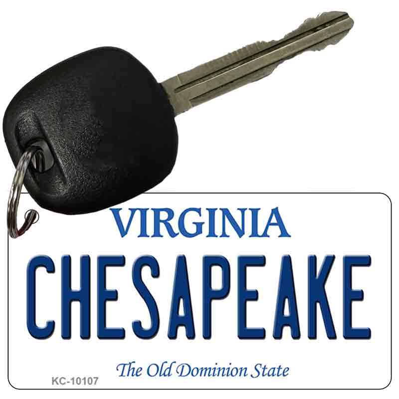 Chesapeake Virginia State License Plate Tag Novelty Key Chain KC-10107