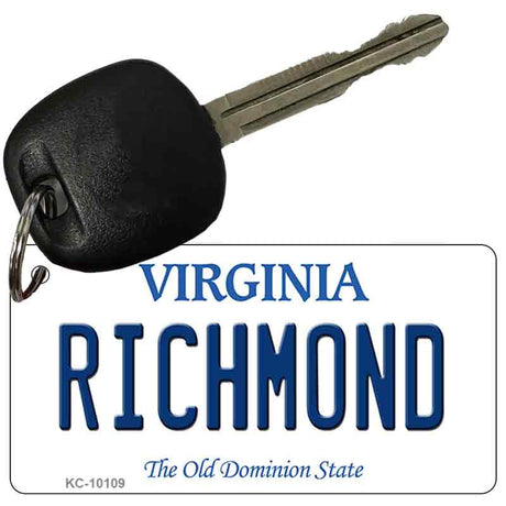 Richmond Virginia State License Plate Tag Key Chain KC-10109