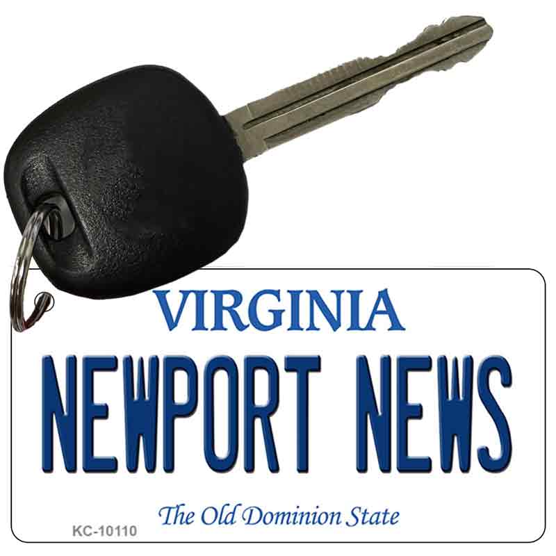 Newport News Virginia State License Plate Tag Key Chain KC-10110