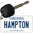 Hampton Virginia State License Plate Tag Key Chain KC-10112