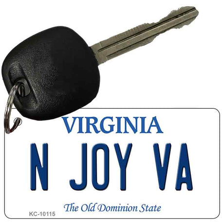 N Joy VA Virginia State License Plate Tag Key Chain KC-10115