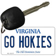 Go Hokies Virginia State License Plate Tag Key Chain KC-10117