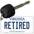 Retired Virginia State License Plate Tag Key Chain KC-10122