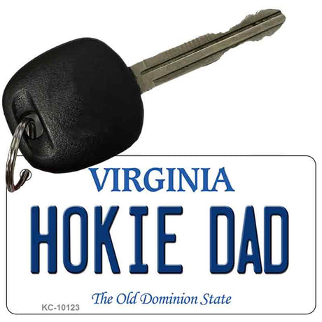 Hokie Dad Virginia State License Plate Tag Key Chain KC-10123