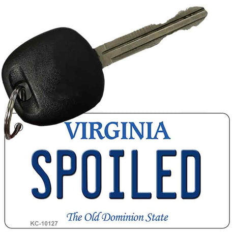 Spoiled Virginia State License Plate Tag Key Chain KC-10127