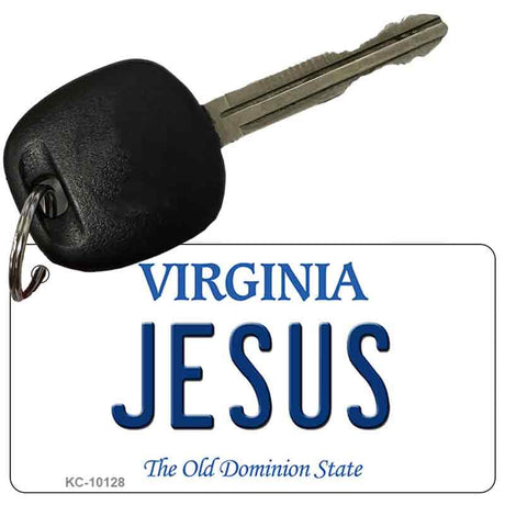 Jesus Virginia State License Plate Tag Key Chain KC-10128