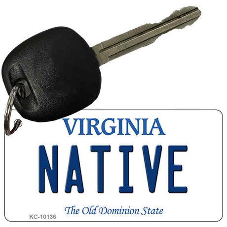 Native Virginia State License Plate Tag Key Chain KC-10136