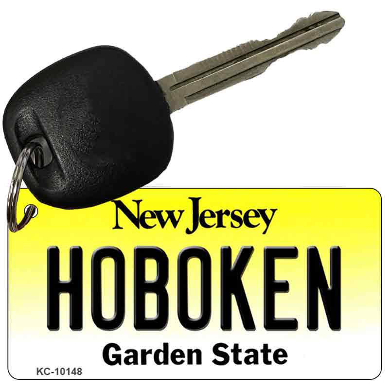 Hoboken New Jersey State License Plate Tag Key Chain KC-10148