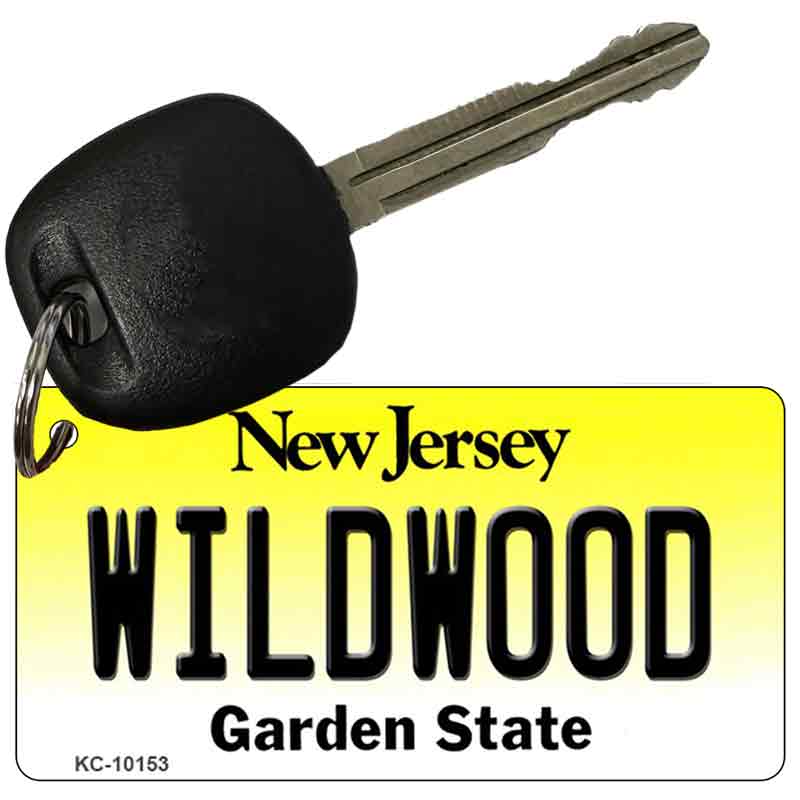 Wildwood New Jersey State License Plate Tag Key Chain KC-10153