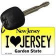 I Love Jersey New Jersey State License Plate Tag Key Chain KC-10155