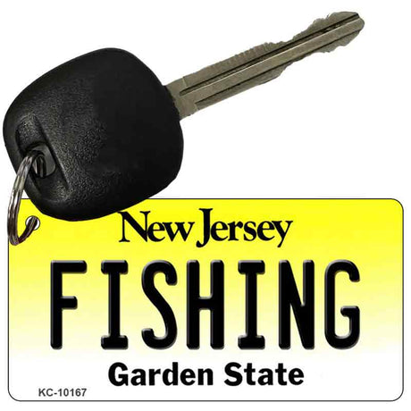 Fishing New Jersey State License Plate Tag Key Chain KC-10167