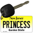 Princess New Jersey State License Plate Tag Key Chain KC-10172