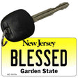 Blessed New Jersey State License Plate Tag Key Chain KC-10174