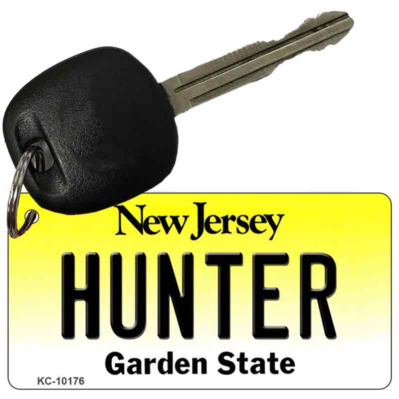 Hunter New Jersey State License Plate Tag Key Chain KC-10176