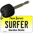 Surfer New Jersey State License Plate Tag Key Chain KC-10177