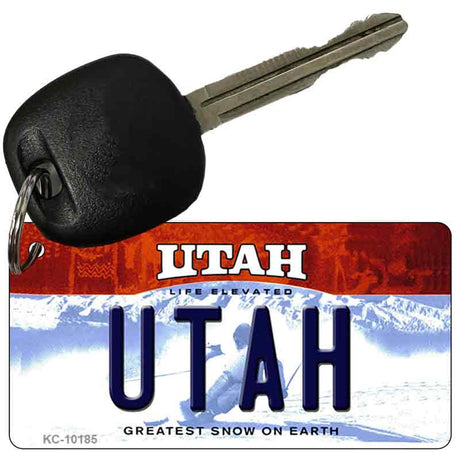 Utah State License Plate Tag Key Chain KC-10185