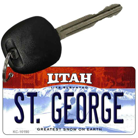 St. George Utah State License Plate Tag Key Chain KC-10190