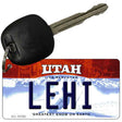 Lehi Utah State License Plate Tag Key Chain KC-10192