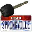 Springville Utah State License Plate Tag Key Chain KC-10193