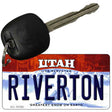 Riverton Utah State License Plate Tag Key Chain KC-10195