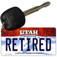 Retired Utah State License Plate Tag Key Chain KC-10207