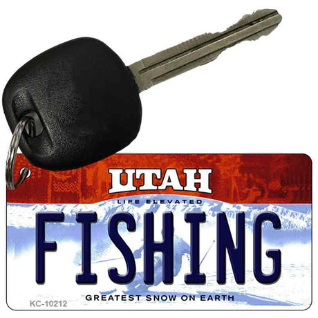 Fishing Utah State License Plate Tag Key Chain KC-10212