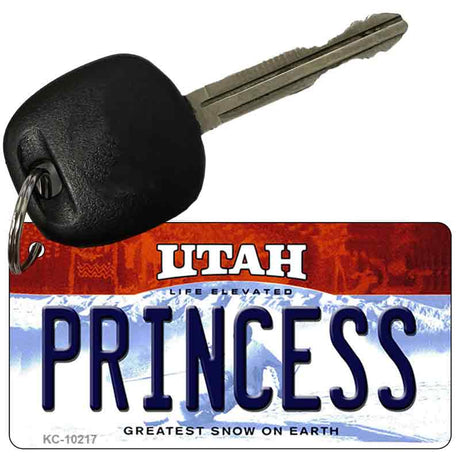 Princess Utah State License Plate Tag Key Chain KC-10217