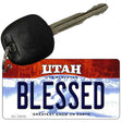 Blessed Utah State License Plate Tag Key Chain KC-10219