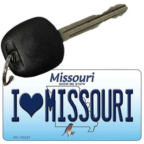 I Love Missouri Missouri State License Plate Tag Key Chain KC-10247