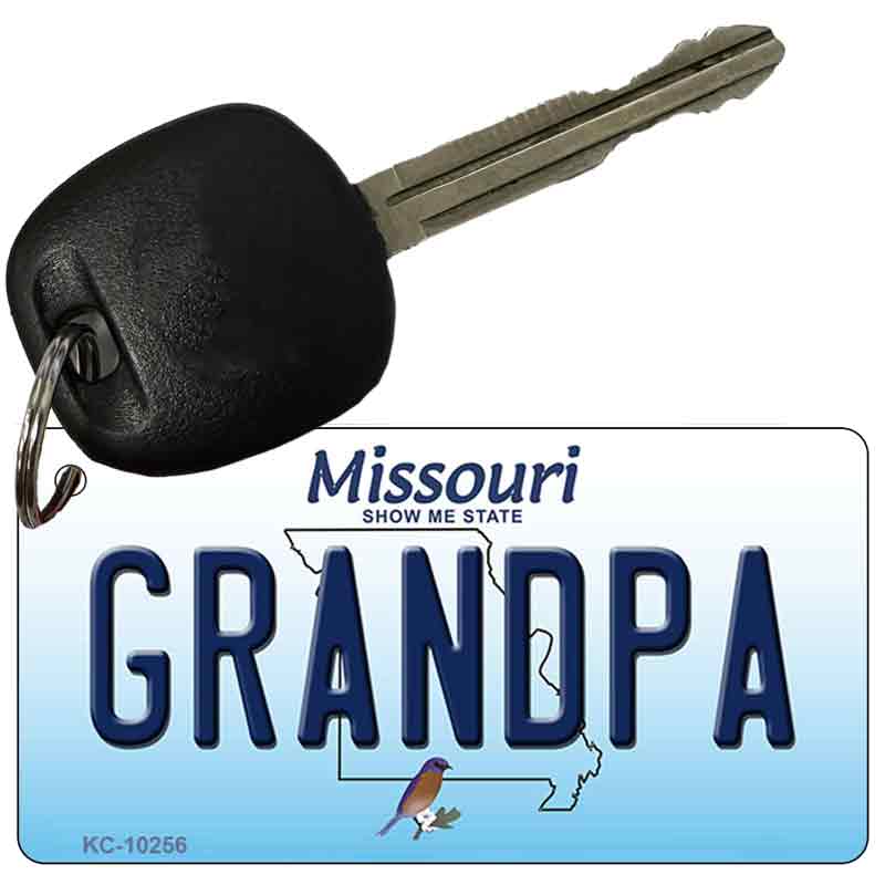 Grandpa Missouri State License Plate Tag Key Chain KC-10256