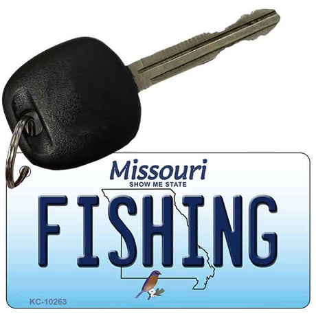 Fishing Missouri State License Plate Tag Key Chain KC-10263