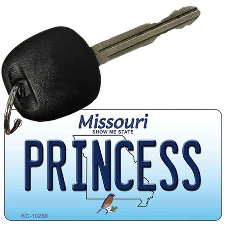 Princess Missouri State License Plate Tag Key Chain KC-10268