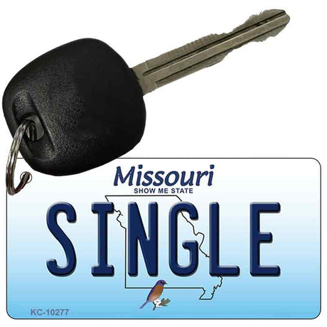 Single Missouri State License Plate Tag Key Chain KC-10277