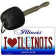 I Love Illinois State License Plate Tag Key Chain KC-10280