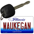 Waukegan Illinois State License Plate Tag Key Chain KC-10288