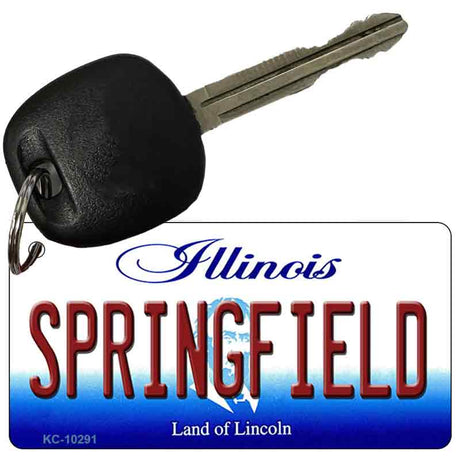 Springfield Illinois State License Plate Tag Key Chain KC-10291