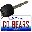 Go Bears Illinois State License Plate Tag Key Chain KC-10292