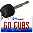 Go Cubs Illinois State License Plate Tag Key Chain KC-10293