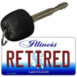 Retired Illinois State License Plate Tag Key Chain KC-10300