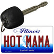 Hot Mama Illinois State License Plate Tag Key Chain KC-10301