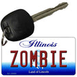 Zombie Illinois State License Plate Tag Key Chain KC-10302